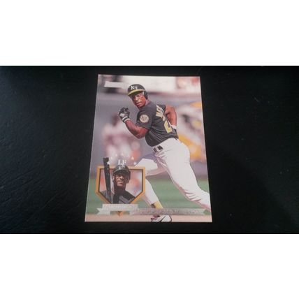 1995 Donruss Card # 305 Rickey Henderson Excellent (5) Oakland Athletics