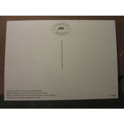 multiview Roads & roadmaking unused postcard by Amberley Museum ARUNDEL SUSSEX =