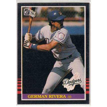 1985 Donruss baseball card 638 German Rivera RC