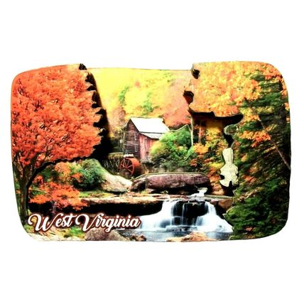 West Virginia Babcock State Park Artwood Fridge Magnet