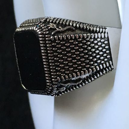 Ring Men’s Natural Black Simulated Onyx Square #289 USA Seller