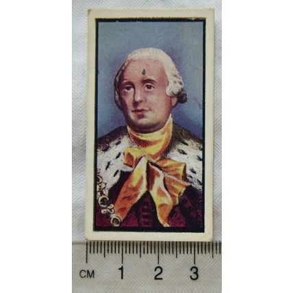 1961 Gee's Food card Kings & Queens No. 20 George III