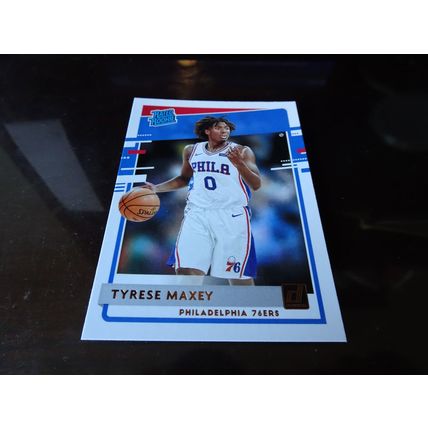 2020-21 Donruss Basketball Card # 211 Tyrese Maxey Mint (9) 76ers (SB)