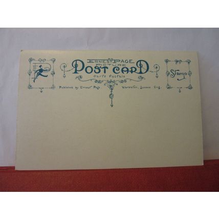 'MUSIC NOTE, BE SHARP' unused antique? postcard by Ernest Page humour #