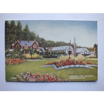 Sandringham, Norfolk - Gardens, The Square- Circa 1950s Postcard