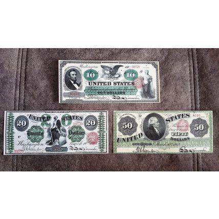 High quality COPIES with W/M United States banknotes 1861-1863 y. FREE SHIPPING