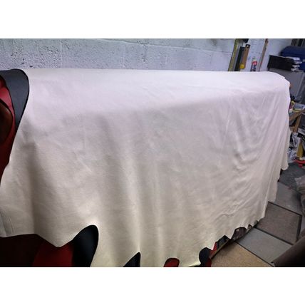 Italian Full Whole Leather Cow Hide Colour Panna