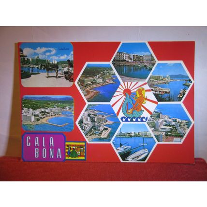 multiview, CALA BONA, MALLORCA, SPAIN unused postcard #