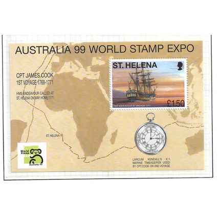 St Helena."Australia 99" World Stamp Exhibition Mini Sheet 782.UM/Mint.Mar24