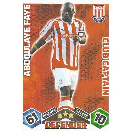 Match Attax Extra 2009/10 Collection: Club Captain, Stoke City - Faye (Abdoulaye