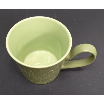 DISNEY Store Tinkerbell Fairies Green 20oz Coffee Mug Cup Sketch