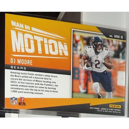 2023 Rookies & Stars DJ MOORE (Bears) Man In Motion Red Parallel #M-9