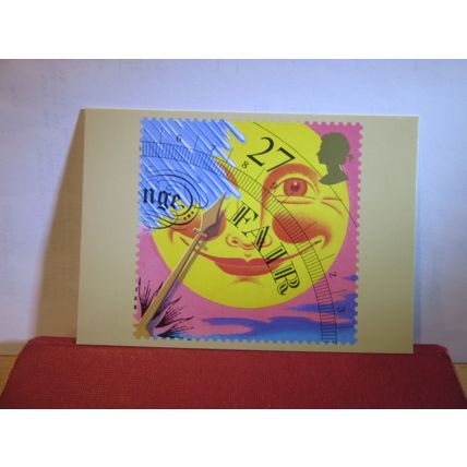 WEATHER 27p stamp.. issued 2001 by Post office/Royal Mail unused postcard =