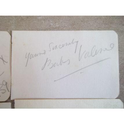 Autographs Arcadia Theatre Scarborough 1939 Rene Horrox Dallimore Pearson Bahs