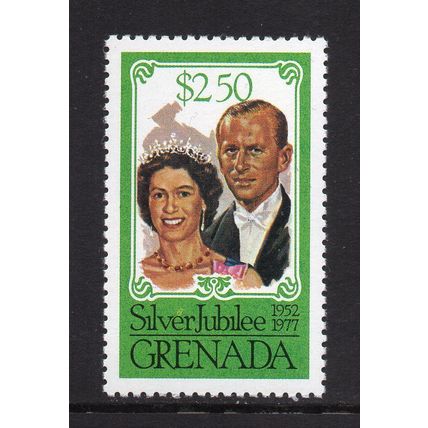 Grenada - 1977 - $2.50 Silver Jubilee, Mint Never Hinged
