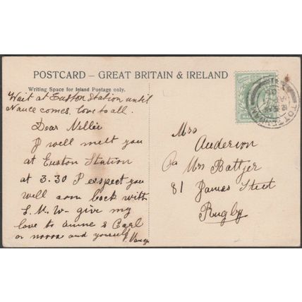 Wesleyan Church, Tottenham, London, 1906 - Blum & Degen Postcard