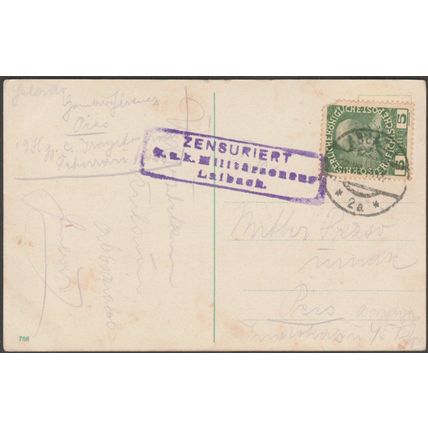 Südstrand, Abbazia, 1916 - AK - Militarzensur