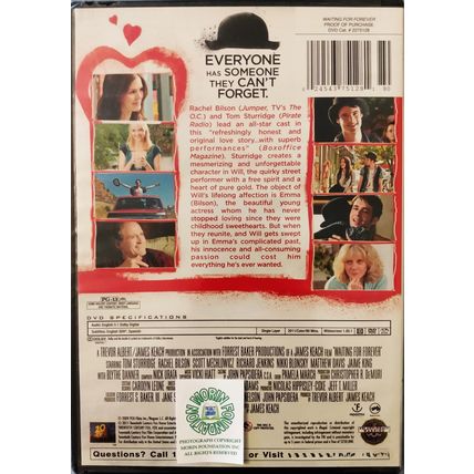 NEW SHRINKWRAPPED WAITING FOR FOREVER DVD Rachel Bilson & Tom Sturridge
