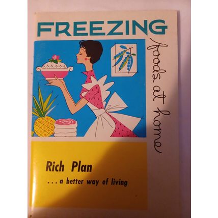 Freezing Foods At Home 1963 Booklet Retro Recipe Cookbook Kitchen Collectible