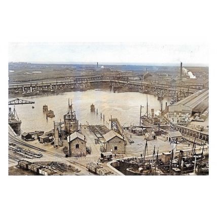 ptc4900 - New Fish Docks , Fleetwood , Lancashire - print 6x4