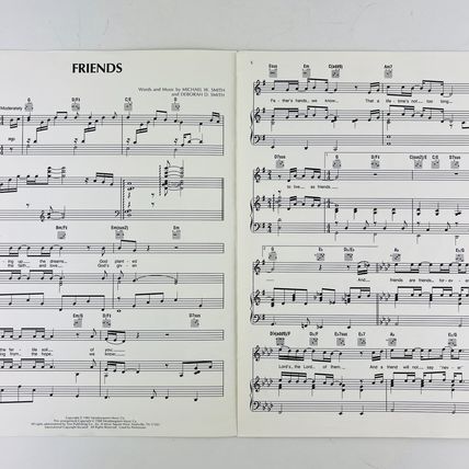 Amy Grant, Michael W Smith, Gary Chapman – Friends Sheet Music P/V/G