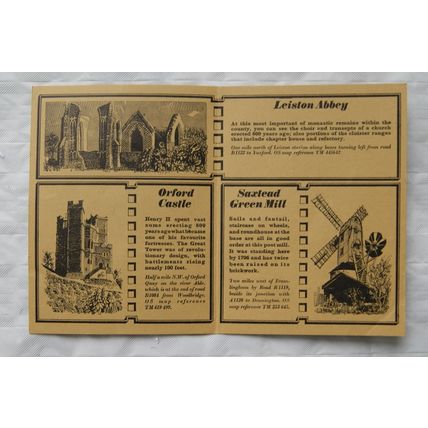 Vintage: DoE leaflet Historic Places to visit near the Suffolk Coast