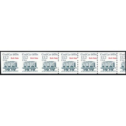 2259a, Mint NH 13.2¢ - Transitional Imperforate Error Strip .. Stuart Katz