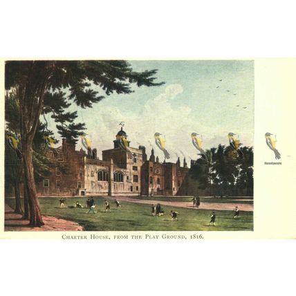 Charter House, From The Park 1816, Surrey, Postcard