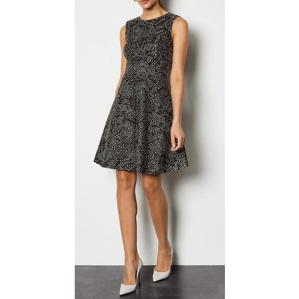 KAREN MILLEN Sparkly Skater Dress BNWT
