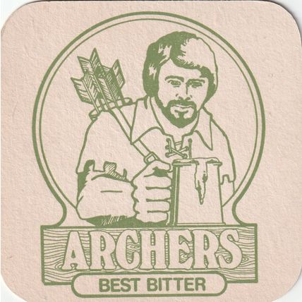 BEER MAT - ARCHERS BREWERY - BEST BITTER - (Cat No 012) - (1983)
