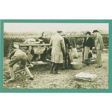 Postcard Duchess of Gloucester Land Army Moulton 1941 WW2 - Nostalgia