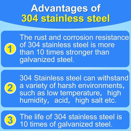 16 Gauge Angled Finish Nails 304 Stainless Steel, (1-1/4", 1-1/2", 2", 2-1/2"),