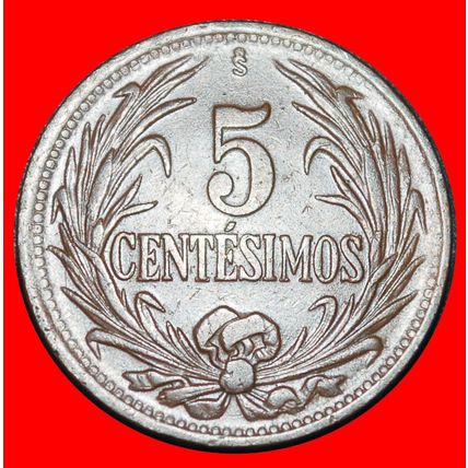 Ⰶ CHILE (1944-1951): URUGUAY ★ 5 CENTESIMOS 1948 SUN!★LOW START★NO RESERVE