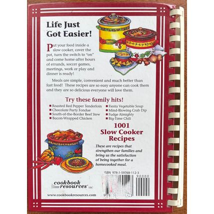 1001 Slow Cooker Recipes Hard cover – October 1, 2009 by Barbara C. Jones #200