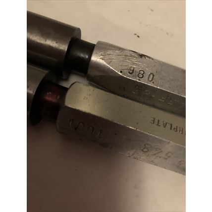 LOT THE PIPE MACHINERY GO NO GO PLUG GAGE 1.0006,1.001,.980,.990,SA