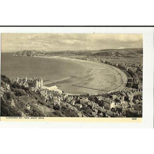 Wales LLANDUDNO Bay Postcard by Photochrom (V820)