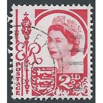 SG 9: 2½d. carmine-red Jersey Regional Stamp: Queen Elizabeth II.