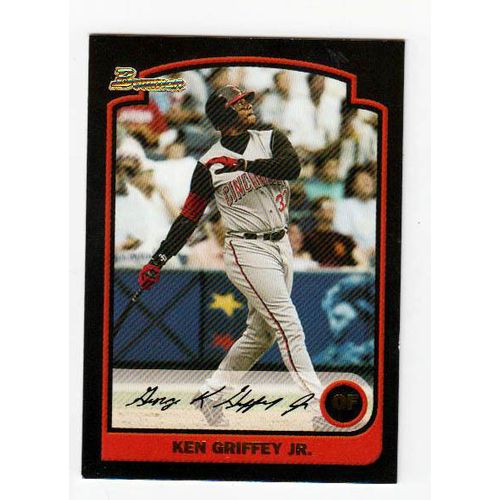 2003 Bowman Ken Griffey Jr. baseball card #8 – HOF - Reds