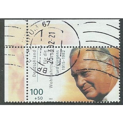 GER 2000 100pf + 50 'ACTORS - GURD JUEGENS' (CORNER MARGIN)FINE USED(EBID49-457)