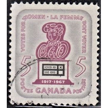 CANADA, 1967 5c Women's Franchise, SG 612 (Scott #470), used