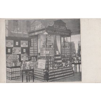 Ely Jams at Grocer Exhibition London Cambridge Antique Jam Cambs Postcard