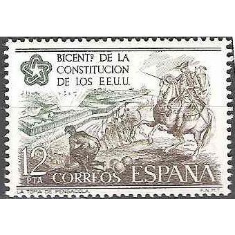 España 1976 Michel 2218 Neuf ** Cote (2008) 0.60 € Indépendance des Etats-Unis