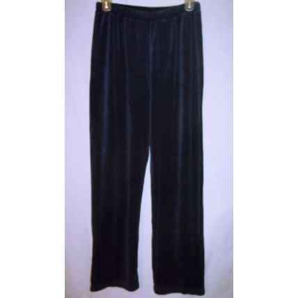 Y2K Jones New York Sport Deep Blue Velour Pants Sz Med VGUC