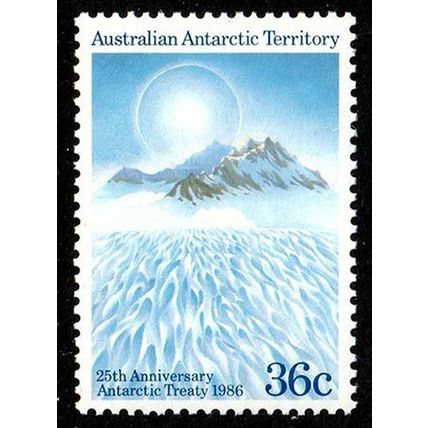 AAT 1986 Treaty 36c MNH Stamp Australian Antarctic Territory.