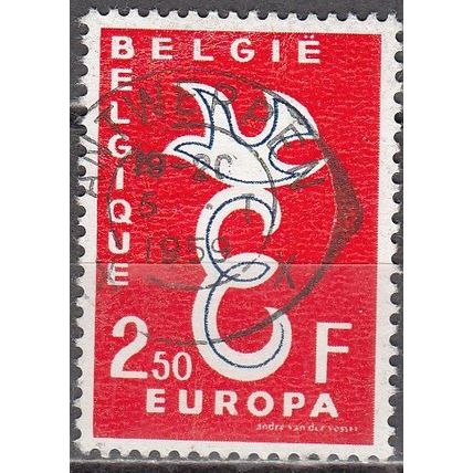 Belgique 1958 Michel 1117 O Cote (2008) 0.30 € Europa CEPT Cachet rond