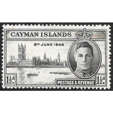 1946 King George VI & UK Parliament - End of World War II 1½d black Unmounted C1
