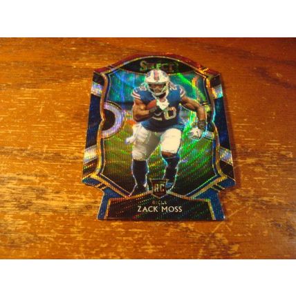 2020 Panini Select, Rc Die Cut Prizm, Red/White/Blue, ZACK MOSS, Bills