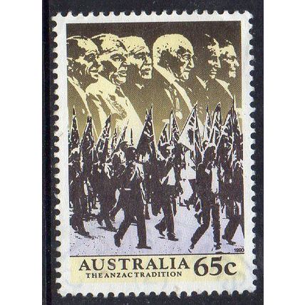 Australia 1990 The Anzac Tradition - Veterans Marching 65c Used