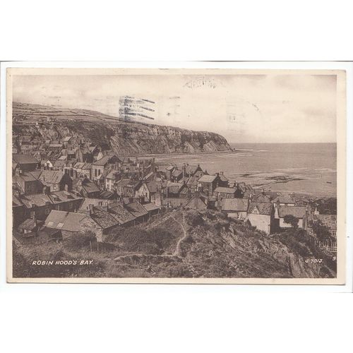 Robin Hood's Bay Yorkshire 1951 Postcard 7013