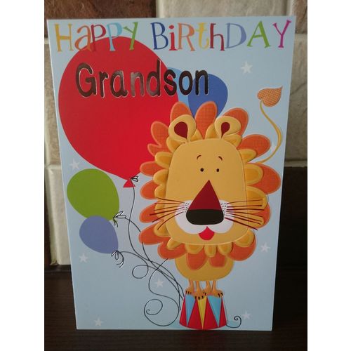 Grandson Birthday Card - Happy Birthday Grandson